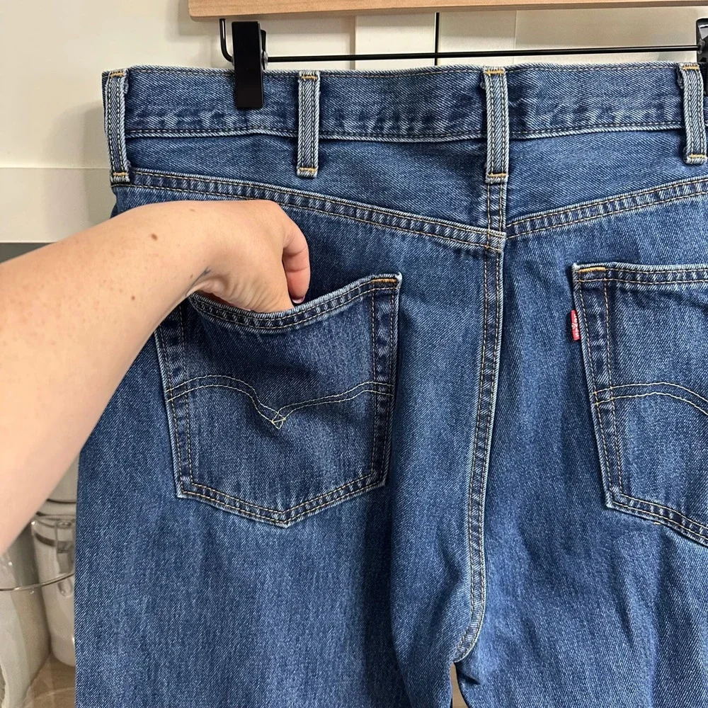 Levi's 550 Relaxed Fit Jeans‎ Mens 38x30 Blue Medium Wash Tapered Leg Denim Dad